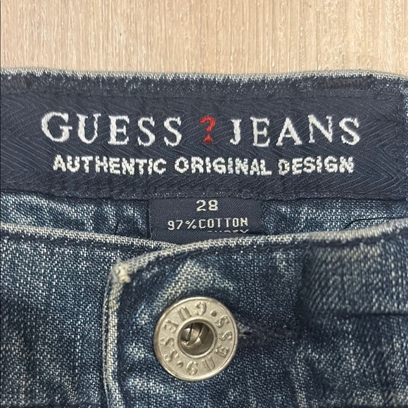 Guess by Marciano Blue Flare Wide Leg Jeans - Picture 3 of 9